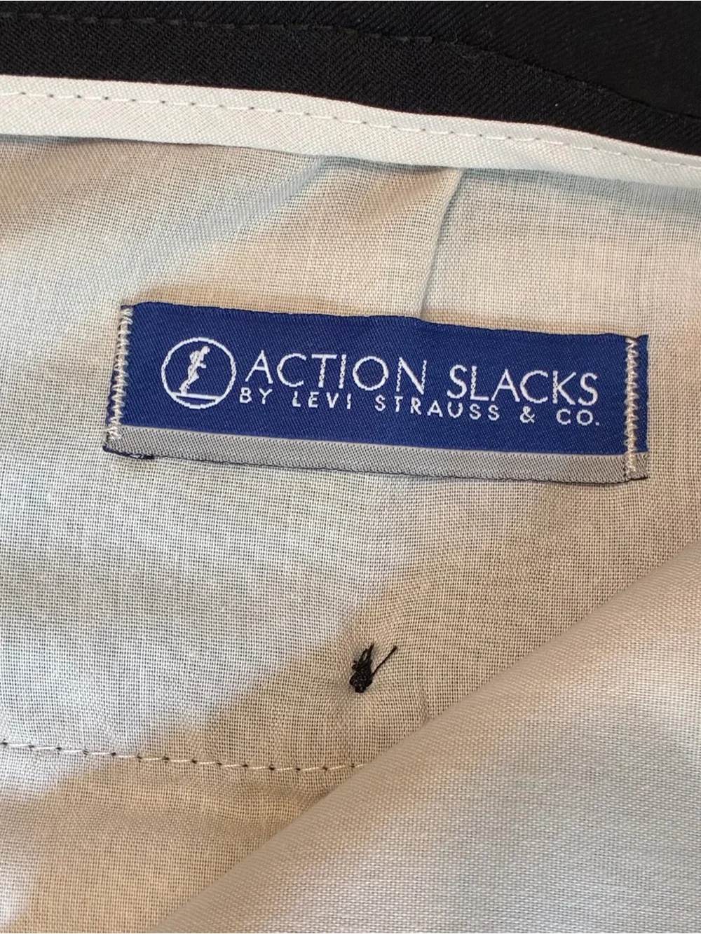Mens Action Slacks By Levi Strauss Black Dress Pants Classic Tailored Trousers